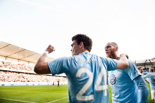 Malmö FFs Vidar Örn Kjartansson jublar