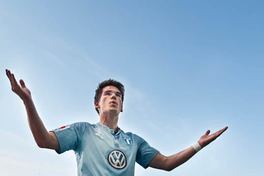Malmö FFs Vidar Örn Kjartansson jublar