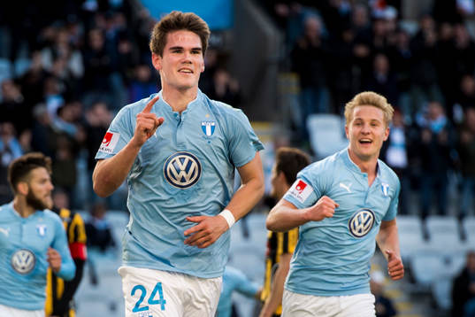 Malmö FFs Vidar Örn Kjartansson jublar