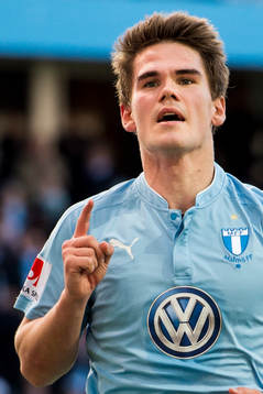Malmö FFs Vidar Örn Kjartansson jublar