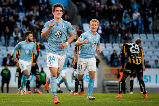 Malmö FFs Vidar Örn Kjartansson jublar