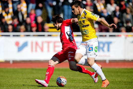 Falkenbergs Zlatan Krizanovic och Elfsborgs Jörgen Horn