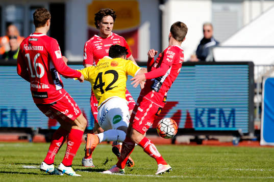 Falkenbergs Zlatan Krizanovic fälls