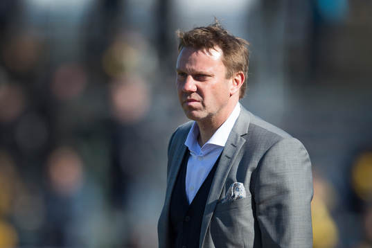 Falkenbergs tränare Hans Eklund deppar