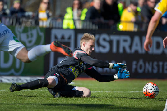 Falkenbergs målvakt Alexander Lundin