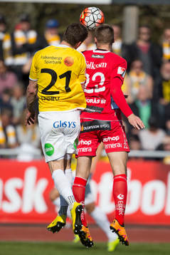 Falkenbergs Thomas Juel-Nielsen och Elfsborgs Viktor Prodell
