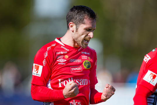 Elfsborgs Emir Bajrami jublar