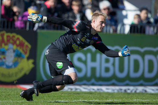 Falkenbergs målvakt Alexander Lundin