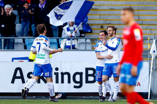 Norrköpings Christoffer Nyman jublar