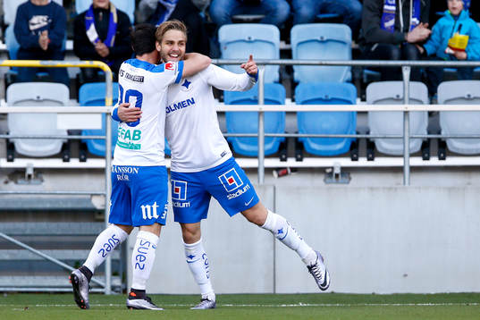 Norrköpings Christoffer Nyman jublar