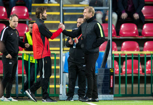 Brommapojkarnas tränare Olof Mellberg och Västerås