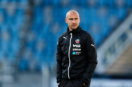 Helsingborgs tränare Henrik Larsson deppar