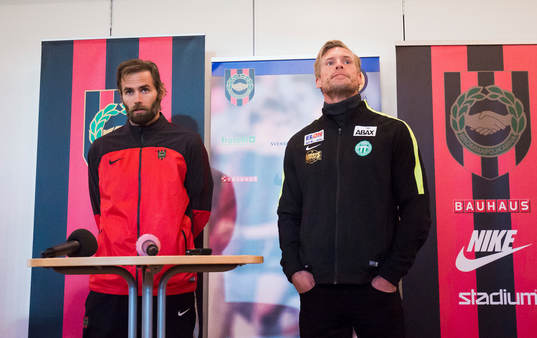 Brommapojkarnas tränare Olof Mellberg och Västerås