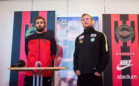 Brommapojkarnas tränare Olof Mellberg och Västerås