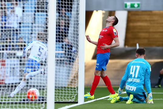Helsingborgs Tomer Chencinski har precis släppt in mål