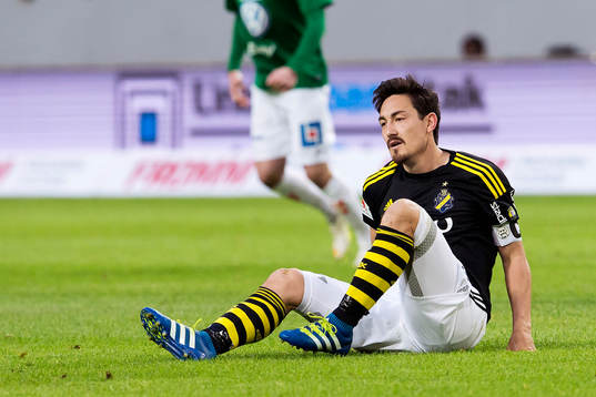 s Stefan Ishizaki på fallunder fotbollsmatchen i