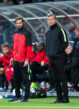 Västerås tränare Johan Mjällby och Brommapojkarnas