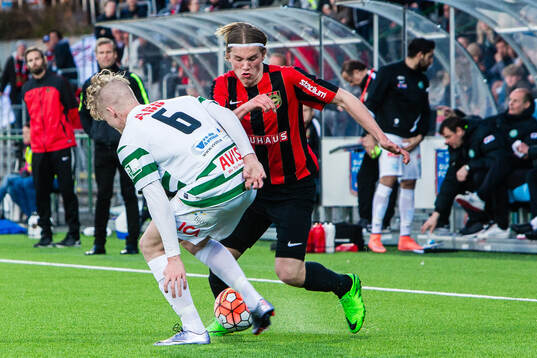 Brommapojkarnas Viktor Gyökeres och Västerås Simon