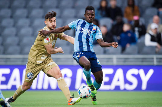 Östersunds Sotirios Papagiannopoulos och Djurgårdens Sam