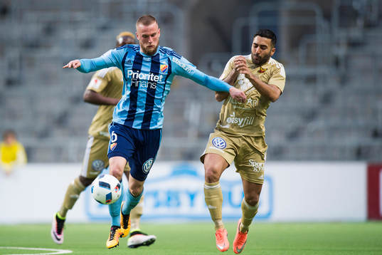 Djurgårdens Alexander Faltsetas trycker undan Östersunds