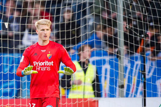 Djurgårdens målvakt Hampus Nilsson