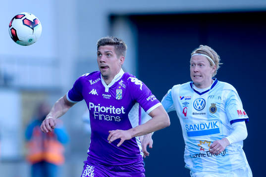 IFK Göteborgs Mikael Boman och Gefles Jacob Ericsson