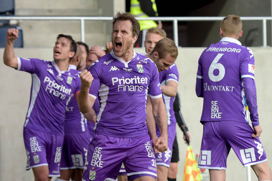 IFK Göteborgs Tobias Hysén jublar