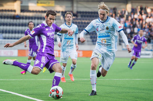 IFK Göteborgs Mikael Boman och Gefles Jacob Ericsson