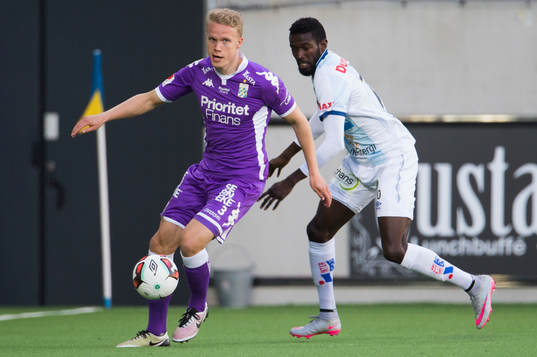 IFK Göteborgs Hjörtur Hermannsson och Gefles Dioh Williams
