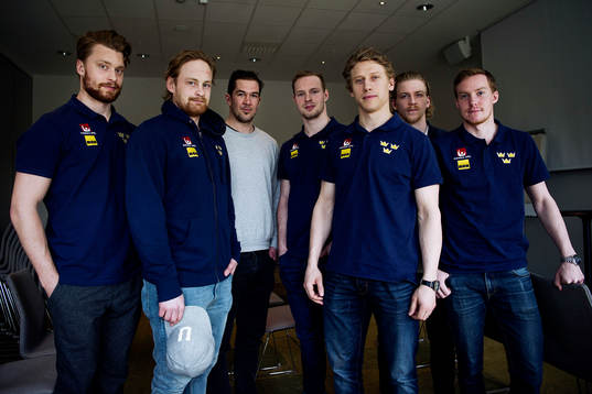 Adam Larsson, Mattias Ritola, Jimmie Ericsson, Martin