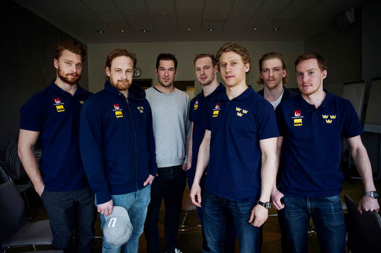 Adam Larsson, Mattias Ritola, Jimmie Ericsson, Martin