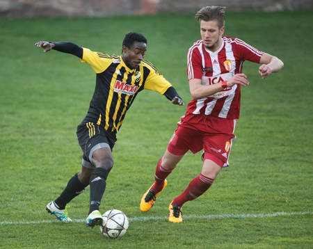 IFK Hässleholms Kojo Annor i matchen i division 2 mellan