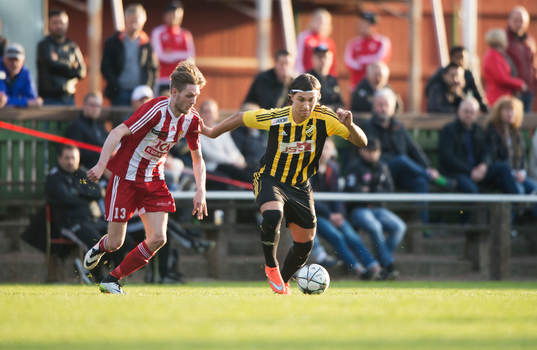 IFK Hässleholms Mert Yanev i matchen i division 2 mellan