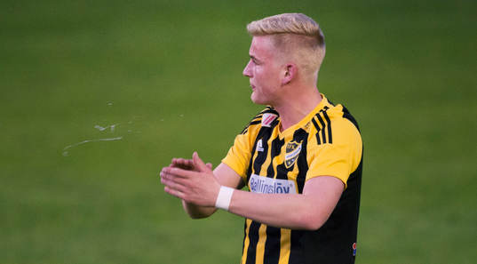 Spottloska i matchen i division 2 mellan Nybro och IFK