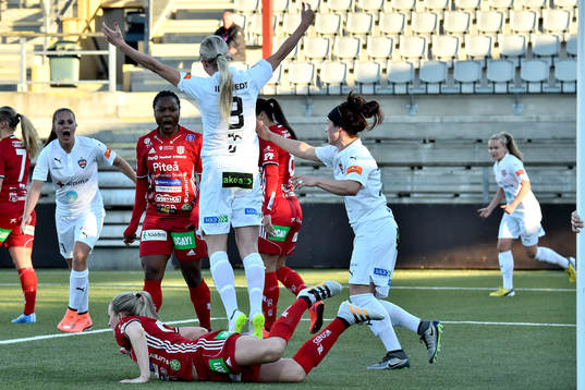 Rosengårds Amanda Ilestedt jublar