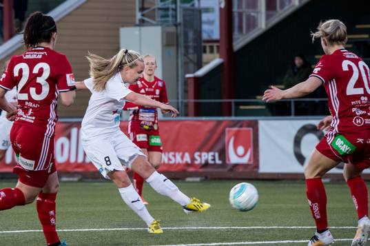 Rosengårds Iina Salmi mot Piteås June Pedersen och Emelie