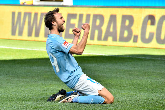Malmö FFs Magnus Wolff Eikrem jublar