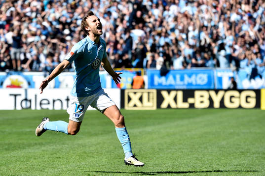 Malmö FFs Magnus Wolff Eikrem jublar