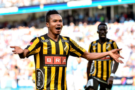 Häckens Nasiru Mohammed jublar