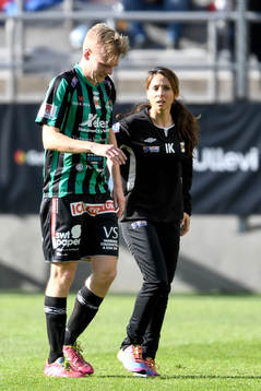 Varbergs Erik Lund får utgå skadad