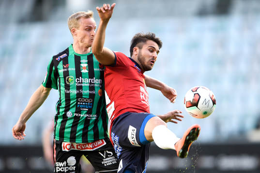 Varbergs Pär Asp och Örgrytes William Atashkadeh