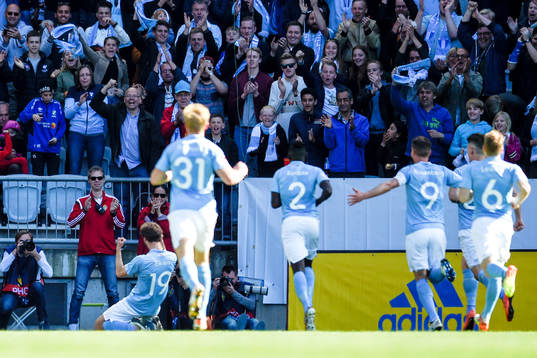 Malmö FFs Magnus Wolff Eikrem jublar
