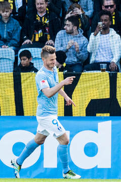 Malmö FFs Markus Rosenberg jublar