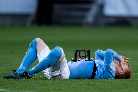 Malmö FFs Anders Christiansen deppar