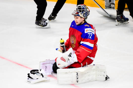 Rysslands målvakt Sergei Bobrovski