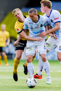 Elfsborgs Per Frick och Gefles Anton Lans och Martin