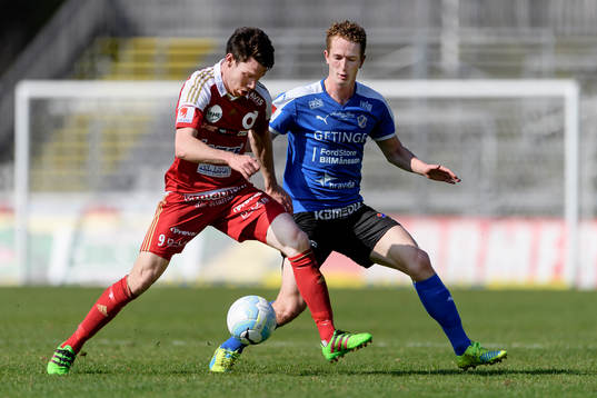 Degerfors Alexander Andersson och Halmstads Andreas