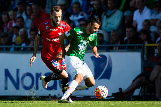 Norrköpings Emir Kujovic mot Jönköpings André Calisir
