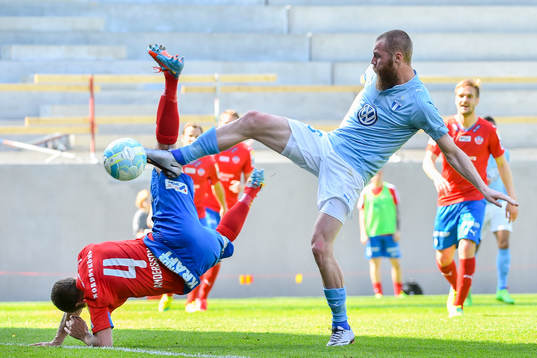 Helsingborgs Christoffer Andersson och Malmö FFs Jo Inge
