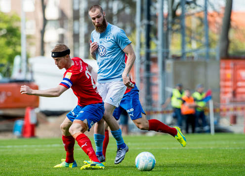 Helsingborgs Peter Larsson mot Malmö FFs Jo Inge Berget